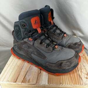 Altra Lone Peak Alpine Hiking Boots - Grey/Orange Trail - Men 8